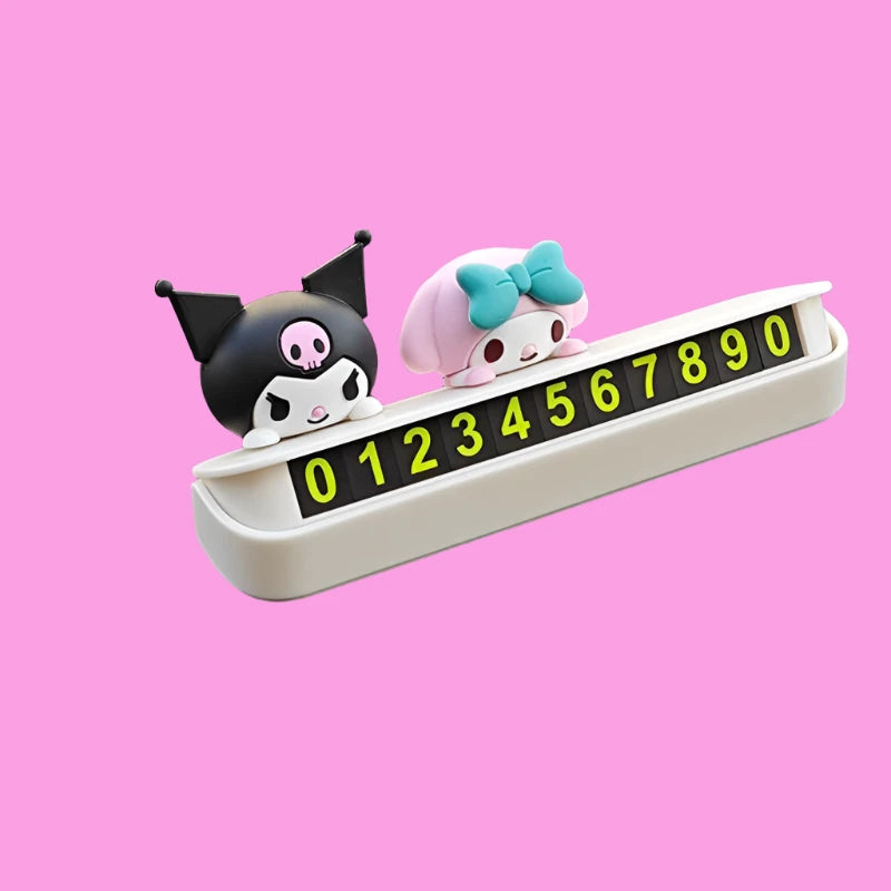 Sanrio  Phone Number Plate Car Interior